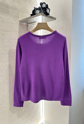 MIU 25S TEXT LOGO KNIT TOP 265531